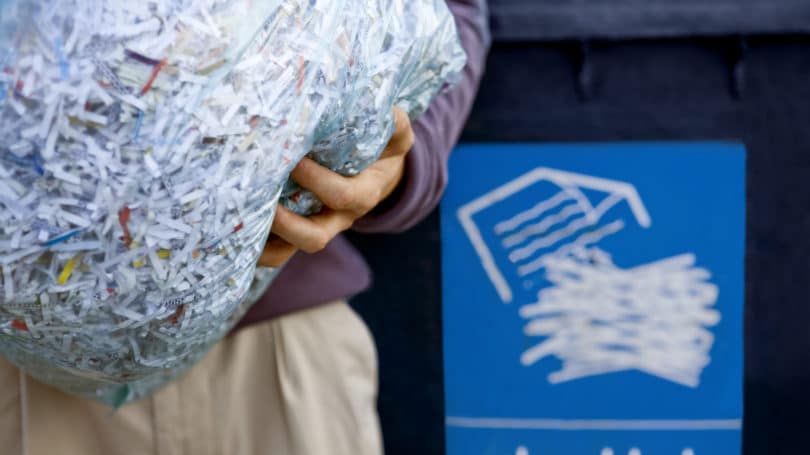 Shredding Documents Bag