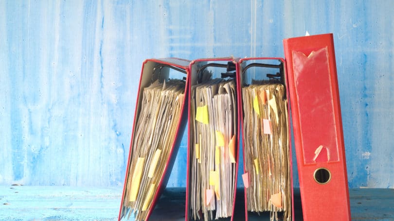 Red Document Binders