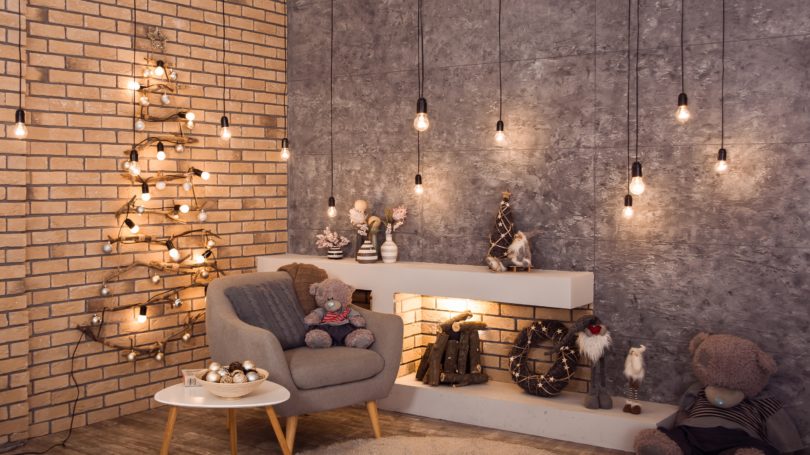 Modern Holiday Decoration Living Room Interior