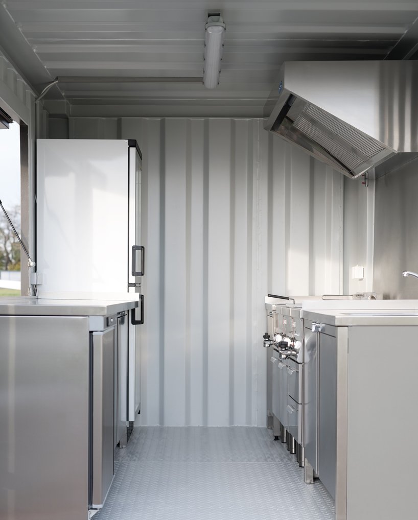 walkingboxes are sustainable food trucks made from shipping containers designboom