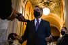 Senator Mitt Romney speaks to members of the media while walking to the Senate floor to cast a vote on the National Defense Authorization Act at the U.S. Capitol in Washington, on Jan. 1.