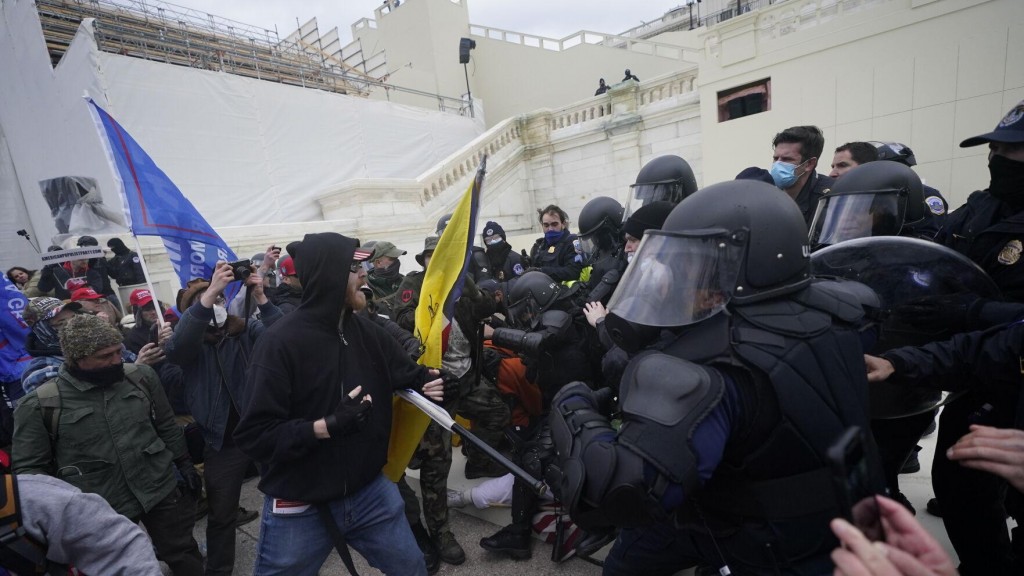 Trump Supporters Storm Us Capitol During Electoral College Debate