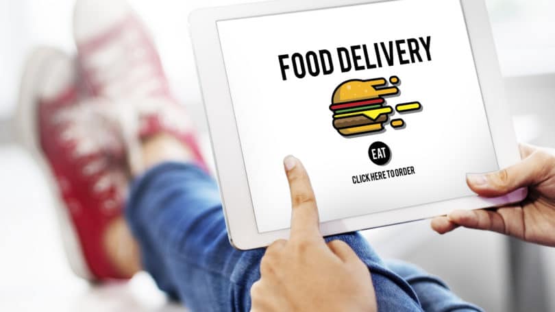 Food Delivery Service App Tablet Order Online