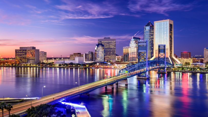 Jacksonville Florida Usa Downtown City Skyline