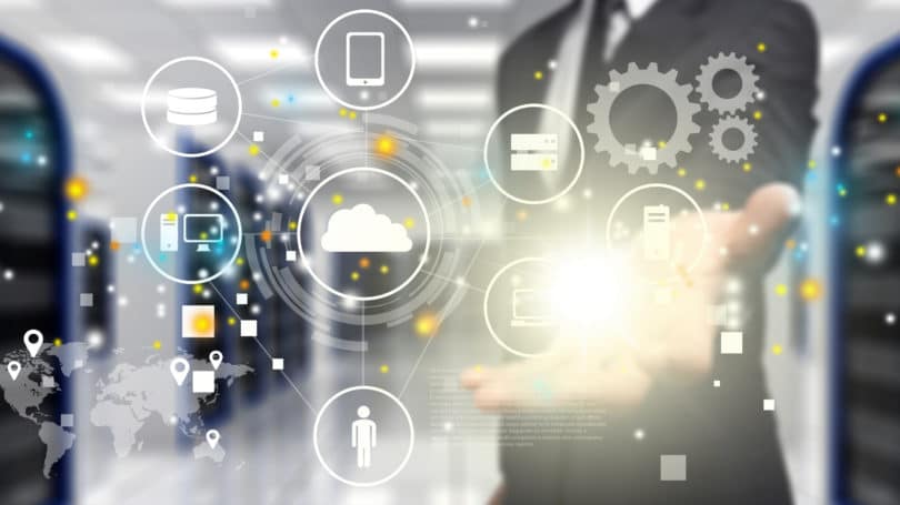 Information Technology I Cloud Man In Suit