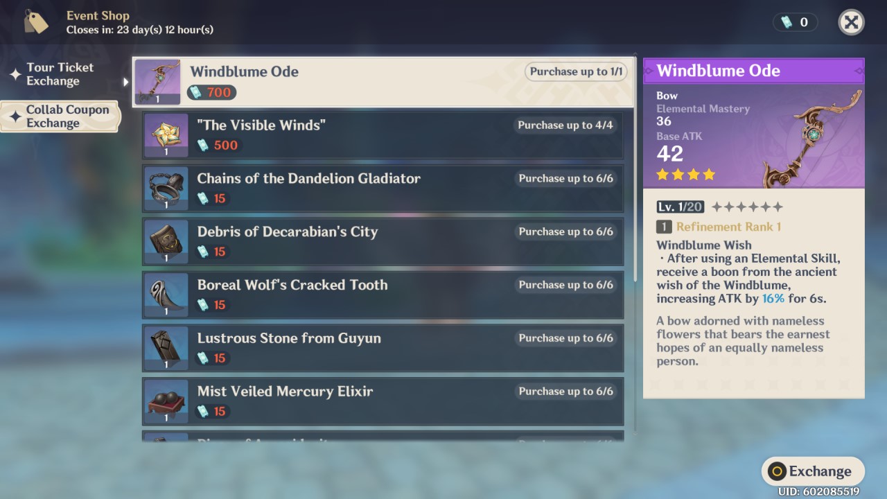 genshin-impact-windblume-festival-peculiar-collab-rewards