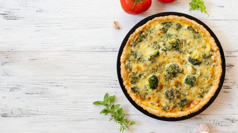 French Quiche Cheese Broccoli Spinach
