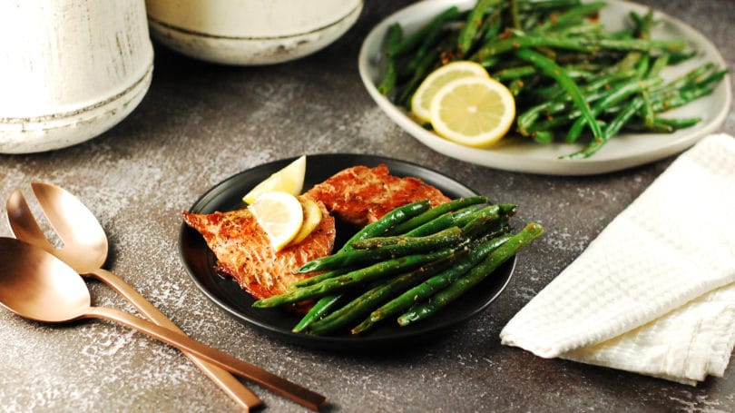 Salmon With Green Beans Lemon Spoon Plates